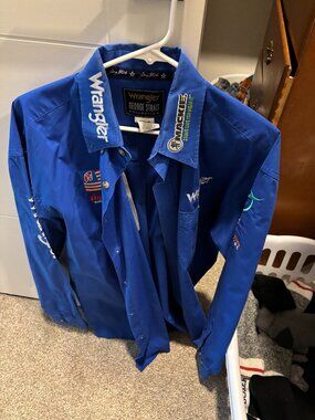 Genuine Rodeo Contestant Shirt – George Strait Wrangler Collection with Sponsor